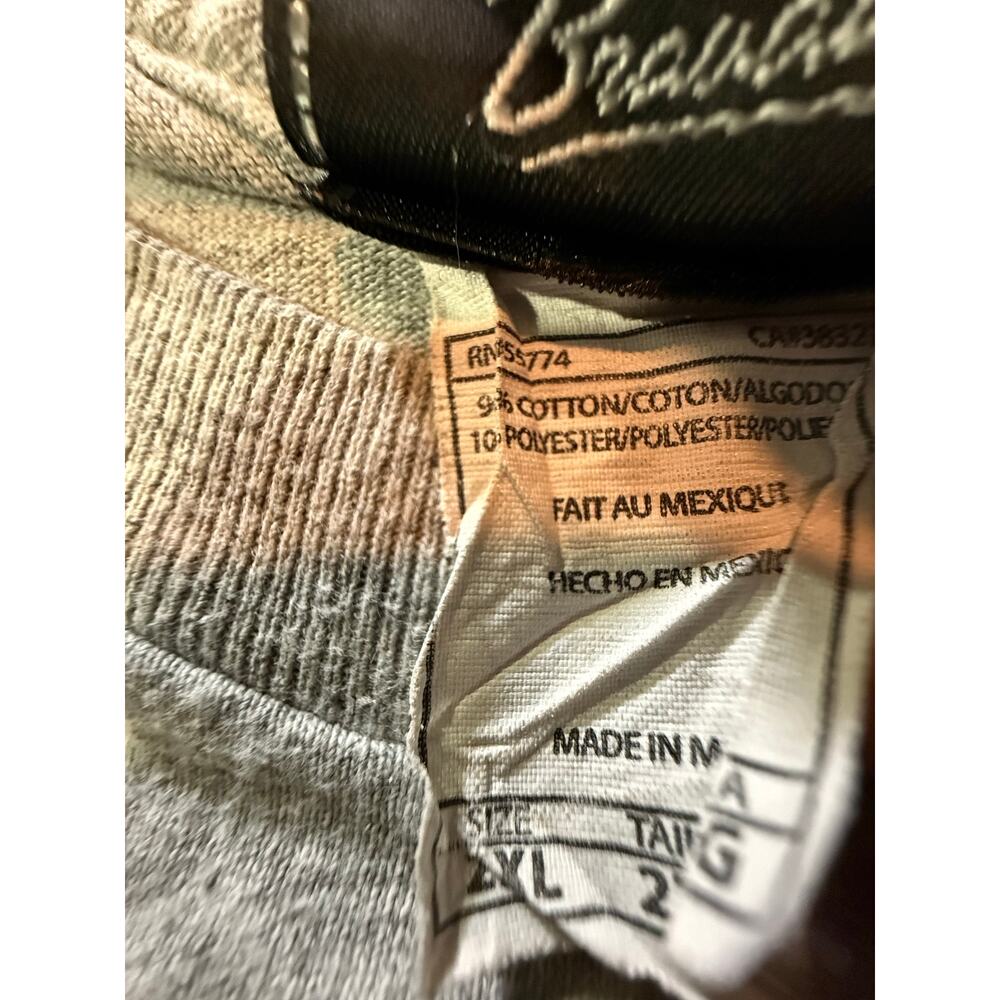 Harley‎ Davidson Oconomowoc WI Gray Tee Men XL Bar Shield Motorcycle Shirt - Picture 7 of 8